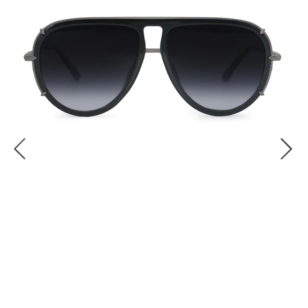 Topfoxx Ivy Luxe - Black Tangle-Free Round Aviator Sunglasses